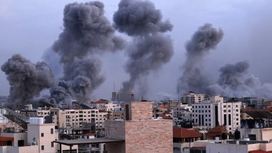 استشهاد 5 عناصر شرطية في قصف استهدف مخيم النصيرات في غزة