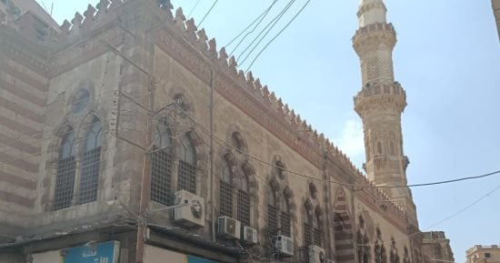 مسجد الملك الصالح أيوب بالمنصورة أشهر آثار العصر الأيوبى.. فيديو وصور