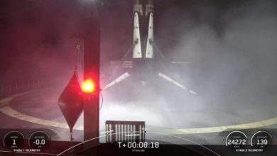 SpaceX تطلق 20 قمرًا صناعيًا لإنترنت Starlink من كاليفورنيا.. (صور)