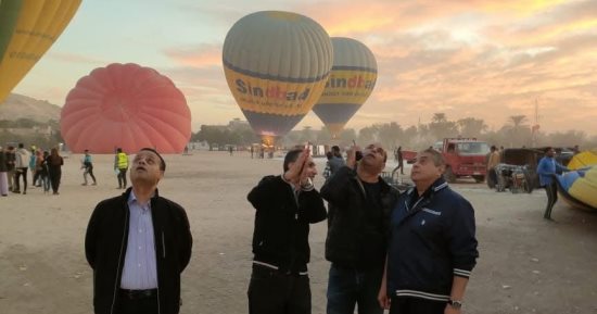 لجان من الطيران المدنى تراجع خطط تطوير ودعم أرض مطار البالون الطائر بالأقصر