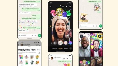 واتساب تطلق تأثيرات اتصال ورسوم متحركة وملصقات جديدة احتفالا بالعام الجديد
