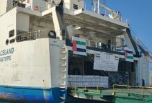 ميناء العريش يستقبل سفينة المساعدات الإماراتية “حمدان” محمّلة بـ7000 طن دعمًا لغزة