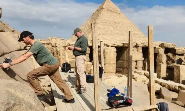 سر جديد داخل هرم منقرع.. “ممرات سرية” تعيد الاهتمام بأصغر أهرامات الجيزة