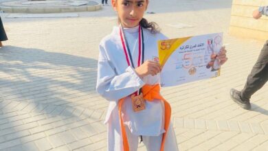 سوشيال برس يهنئ آسية الرفاعي عيد بعد حصدها برونزية الجمهورية تحت 8 سنوات في الكاتا